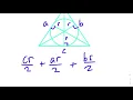 Finding Areas of Triangles using semi-perimeter and inradius