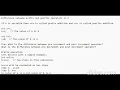 Difference between prefix and postfix operators in c versus operators in C
