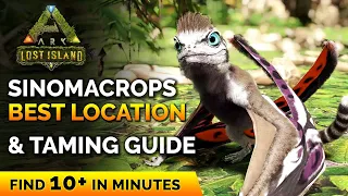 BEST Sinomacrops Location and Taming Guide Ark Lost Island