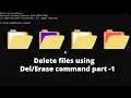 Del Erase Command Part-1