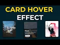 CSS Card Hover Effects Card Hover Effect using Pure HTML and CSS3