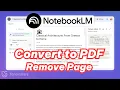 2026 How to Edit NotebookLM PDF Step by Step Convert to PPT Remove PDF Page