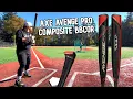 Hitting with the 2022 AXE AVENGE PRO composite BBCOR Baseball Bat Review