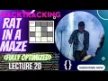 Lecture 20 Rat in a maze Fully optimized Live Coding Recursion Phod Denge