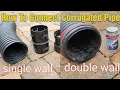 How to make connections with corrugated pipe - Yard Drainage