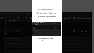 Python series - Day 9 Python strings in 30 seconds