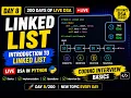 Day Live DSA in Python Introduction to Linked List Coding Interview Basics