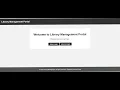 Library Management Portal Using Java Servlet JSP JDBC