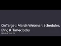 Schedules EVV Timeclocks - Webinar