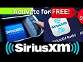 2024 How to Activate SiriusXM Satellite Radio for FREE No Credit Card Required XM Digital Sound