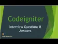 Top 50 Codeigniter Interview Questions And Answers for 2021