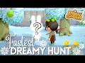 Fastest Dreamy Hunt ACNH Winter Dreamy Villager Hunt