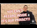 WE DON T ALLOW ANY TYPE OF RECORDING INSIDE NYPD 23rd PRECINCT SPANISH HARLEM 1st amend audit