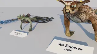 The TRUE size of Subnautica LEVIATHANS
