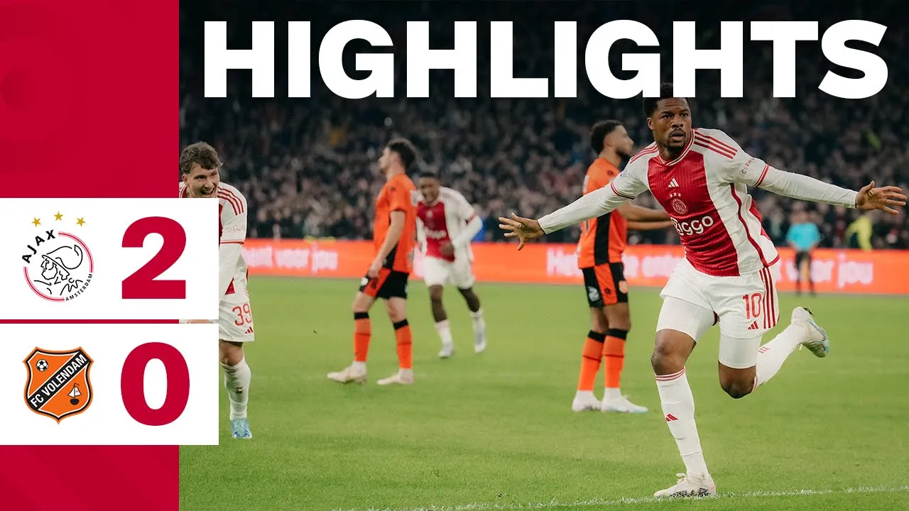 Back to winning ways! ❌❌❌ | Highlights Ajax - FC Volendam ...