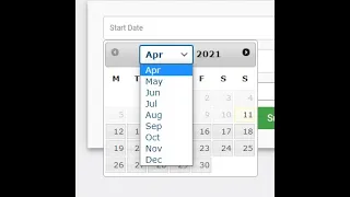 How to Show Month Dropdown - jQuery UI Datepicker jQuery