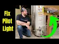 FREE Fix Pilot Light That WON T STAY LIT on Water Heater