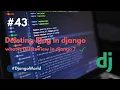 Delete blog Django Python