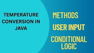 Java Project for Beginners Build a console based Temperature Converter