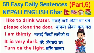 50 easy daily english sentences with nepali meaning english speaking practice part 5