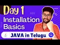 Day 1 Basics of Programming JDK Installation Java Course in Telugu Vamsi Bhavani