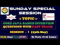 SESSION - 1 Sunday Special Java Interview Question and Answer 23th may