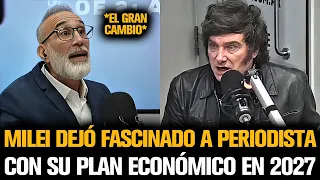 MILEI DEJÓ FASCINADO A PERIODISTA CON SU PLAN ECONÓMICO PARA 2027