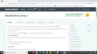 Solve Beautiful Binary String using C