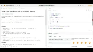 Basic Array Transformations LeetCode 2635 Apply Transform Over Each Element in Array