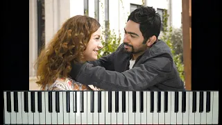 عزف موسيقى فيلم   نور عيني   مع مشهد   بيانو دندنها