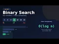 Binary Search Explained - LeetCode 704 with Time Complexity Derivation DSA