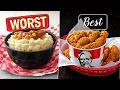 KFC Menu Items Ranked from Best to ABSOLUTE WORST