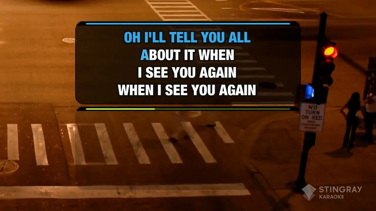 See You Again (Duet) - Wiz Khalifa feat Charlie Puth KARAOKE