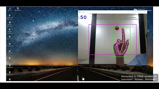 hand gesture based mouse control using python