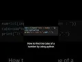 how to find Cube of a number by using python programming