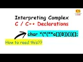 Interpreting Complex Declaration How to read complex declaration in C C