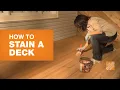 How To Stain A Deck