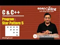 Program for STAR pattern 5 Using Nested Loops for Beginners -