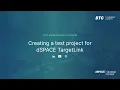 Creating a test project for dSPACE TargetLink
