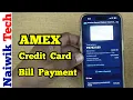 How to Pay American Express Credit Card Bill via Amex app