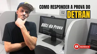 PROVA DO DETRAN - Como responder corretamente a prova eletrônica do DETRAN.