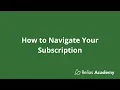 Relias Academy Subscription Navigation