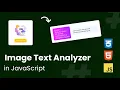 Image Text Analyzer with Tesseract js OCR Optical Character Recognition JavaScript Project