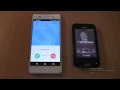 Incoming call \u0026 Outgoing call at the Same Time Sony Xperia E5 + Sony Xperia Tipo