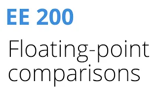 How not to compare floating-point numbers
