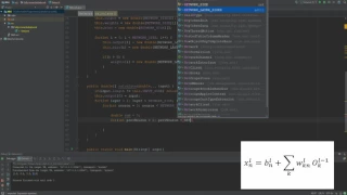 Neural networks tutorial Fully Connected 4 Java - Feed Forward Implementation