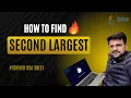 Find Second Largest Element Striver DSA Sheet Arrays Series