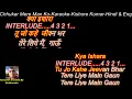 Chhookar Mere Man Ko-Karaoke-Hindi & English | Kishore Kumar | Yarana