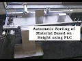 Automatic Sorting of Components Based on Height using PLC Allen Bradley and Pneumatic system
