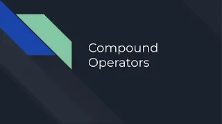 Compound Operators